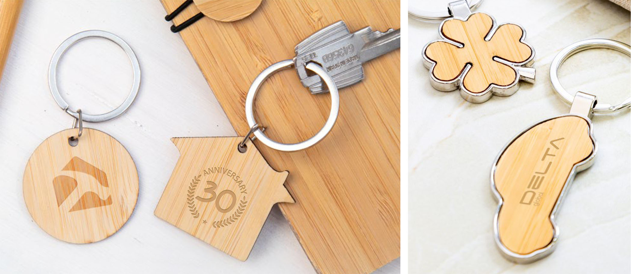 Portachiavi in legno personalizzati: il gadget GREEN che tutti vogliono